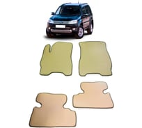 Ковры в салон автомобиля Eva Smart ford escape ii 2007 - 2012 эва сота коричневые c бежевой окантовкой 1185-A6A1-S