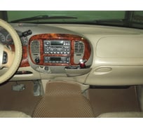 Ковры в салон автомобиля Eva Smart ford expedition 5мест 1996 - 2002 эва сота серые c коричневой окантовкой 2842-B1A6-S
