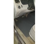 Ковры в салон автомобиля Eva Smart ford explorer ii 5мест 1994 - 2003 эва сота чёрные c синей окантовкой 3105-B5B2-S