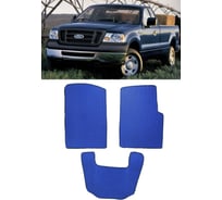 Ковры в салон автомобиля Eva Smart ford f-150 xi одинарная кабина 2003 - 2008 эва сота чёрные c красной окантовкой 3448-B5A7-S