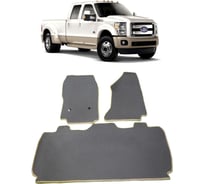 Ковры в салон автомобиля Eva Smart ford f - 450 эва сота серые c бежевой окантовкой 2017-B1A1-S