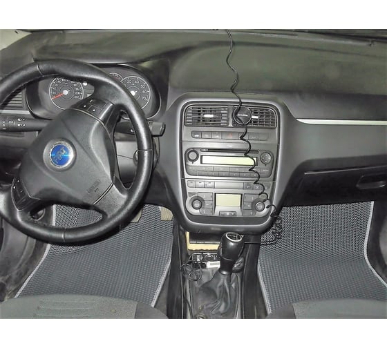 Ковры в салон автомобиля Eva Smart fiat punto grande iii хэтчбек 2005 – 2009 эва сота чёрные c черной окантовкой 2511-B5B5-S