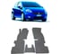 Ковры в салон автомобиля Eva Smart fiat punto 3дв 2009 - 2012 эва сота коричневые c синей окантовкой 1217-A6B2-S 1
