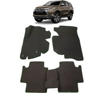 Ковры в салон автомобиля Eva Smart mitsubishi pajero sport iii вариант макси 3d 2015 - эва сота чёрные c бежевой окантовкой 2624-B5A1-S