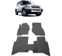 Ковры в салон автомобиля Eva Smart mitsubishi pajero pinin 1998 - 2006 эва сота серые c красной окантовкой 2836-B1A7-S