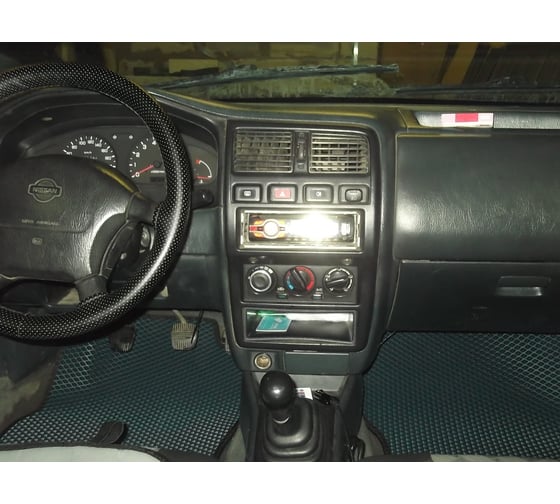 Ковры в салон автомобиля Eva Smart nissan almera i (n15) 1995 - 2000 эва сота бежевые c черной окантовкой 2840-A1B5-S