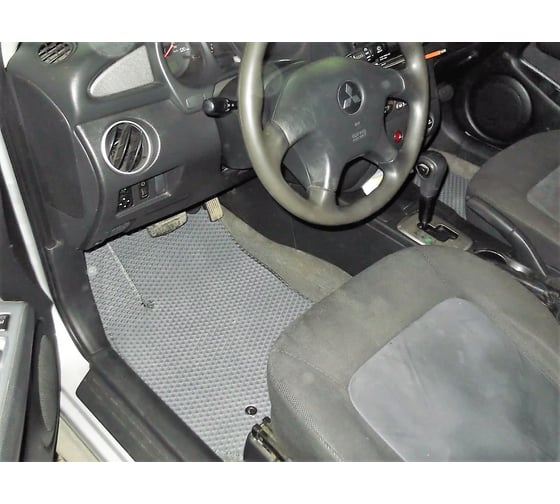 Ковры в салон автомобиля Eva Smart mitsubishi outlander i 2003 - 2007 эва сота бежевые c коричневой окантовкой 1551-A1A6-S
