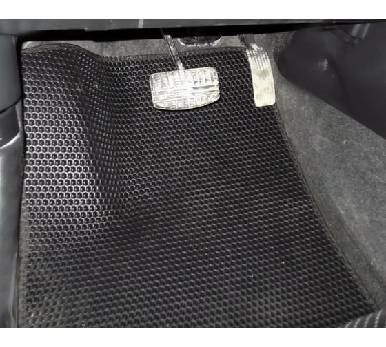 Ковры в салон автомобиля Eva Smart mitsubishi outlander iii 5мест 2012 - эва сота коричневые c бежевой окантовкой 1555-A6A1-S