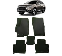 Ковры в салон автомобиля Eva Smart mitsubishi outlander iii 5мест вариант макси 3d 2012 - эва сота серые c красной окантовкой 3446-B1A7-S