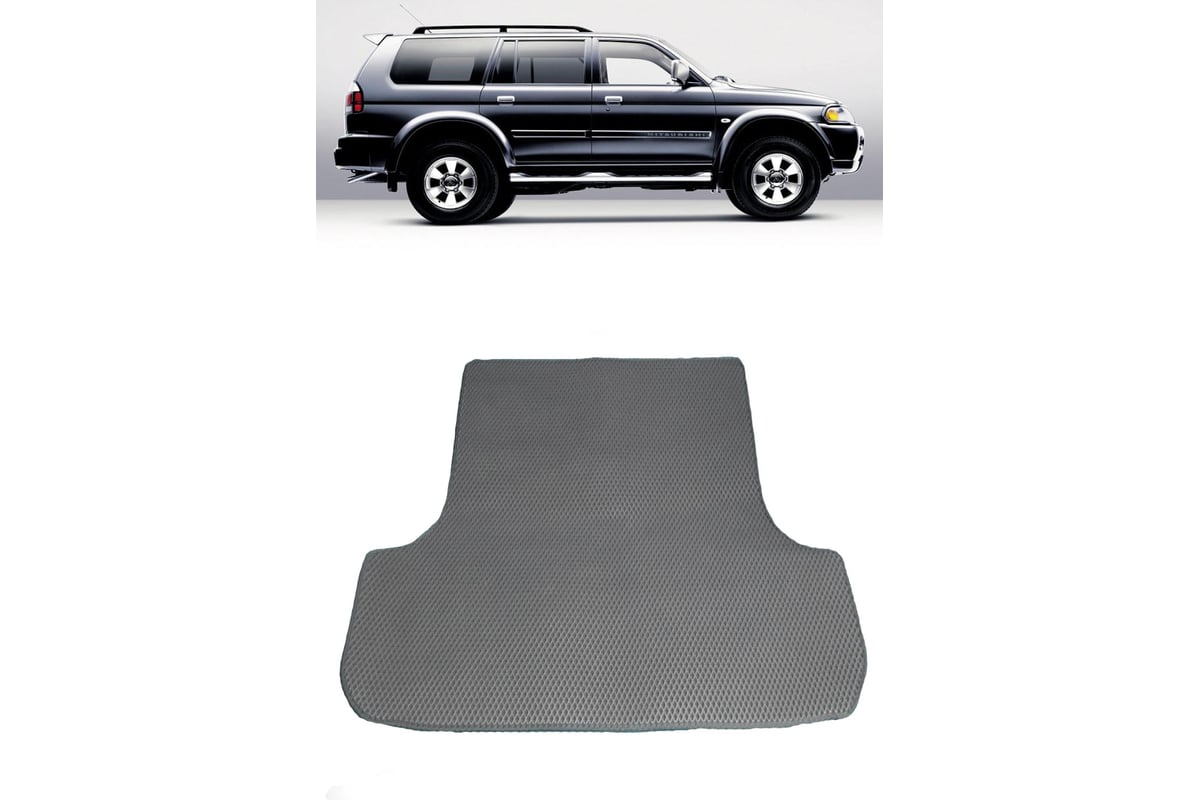 Ковры в салон автомобиля Eva Smart mitsubishi pajero sport i (montero sport  i) 1998 - 2008 эва сота чёрные c черной окантовкой 1561-B5B5-S - заказать в  интернет-магазине: цена, описание, отзывов - 1.