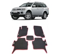 Ковры в салон автомобиля Eva Smart mitsubishi pajero sport ii (montero sport ii) 2008 - 2015 эва сота коричневые c бежевой окантовкой 1560-A6A1-S