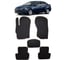 Ковры в салон автомобиля Eva Smart mitsubishi lancer x 2007 - 2017 эва сота чёрные c красной окантовкой 1546-B5A7-S 1