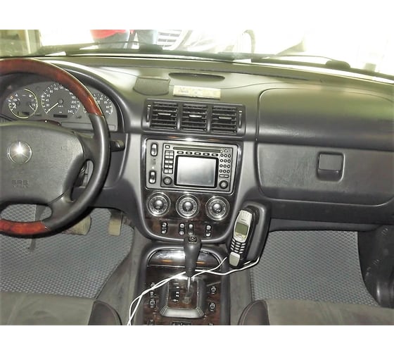 Ковры в салон автомобиля Eva Smart mercedes-benz m-класс i (w163) 1997 - 2001 эва сота коричневые c бежевой окантовкой 1510-A6A1-S