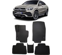 Ковры в салон автомобиля Eva Smart mercedes-benz gle coupe ii (c167) 2019 - эва сота коричневые c коричневой окантовкой 3356-A6A6-S