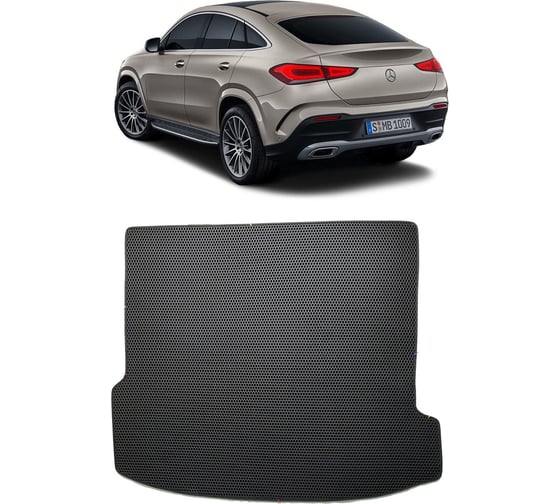 Ковры в салон автомобиля Eva Smart mercedes-benz gle coupe ii (c167) 2019 - эва сота чёрные c синей окантовкой 3356-B5B2-S
