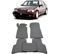 Ковры в салон автомобиля Eva Smart mercedes-benz с-класс (w202) 1993 - 2000 эва сота коричневые c бежевой окантовкой 1475-A6A1-S