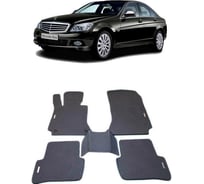 Ковры в салон автомобиля Eva Smart mercedes-benz с-класс (w204) 2006 - 2011 эва сота бежевые c серой окантовкой 1479-A1B1-S