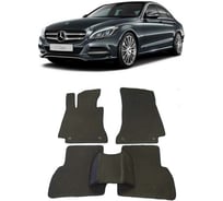 Ковры в салон автомобиля Eva Smart mercedes-benz с-класс (w205) 2014 - эва сота серые c бежевой окантовкой 1483-B1A1-S