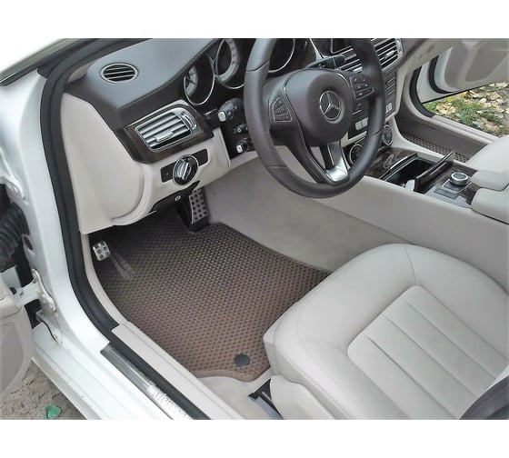 Ковры в салон автомобиля Eva Smart mercedes-benz сls-класс ii (c218) 2010 - 2017 эва сота чёрные c черной окантовкой 1486-B5B5-S