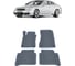 Ковры в салон автомобиля Eva Smart mercedes-benz cls-класс i (c219) 2004 - 2008 эва сота чёрные c коричневой окантовкой 1487-B5A6-S 1