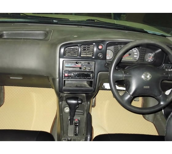 Ковры в салон автомобиля Eva Smart nissan avenir ii (w11) правый руль 5дв универсал 1998 - 2005 эва сота чёрные c черной окантовкой 2481-B5B5-S