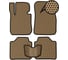 Ковры в салон автомобиля Eva Smart mazda mpv ii (lw) правый руль компактвэн рестайлинг 2003 - 2006 эва сота бежевые c черной окантовкой 2822-A1B5-S 1