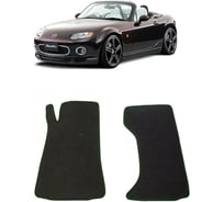 Ковры в салон автомобиля Eva Smart mazda mx5 iii (nc) родстер 2005 - 2009 эва сота бежевые c синей окантовкой 2580-A1B2-S