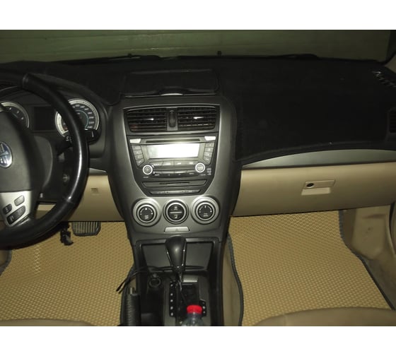 Ковры в салон автомобиля Eva Smart faw besturn b50 2009 - 2014 эва сота чёрные c коричневой окантовкой 2855-B5A6-S 1
