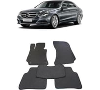Ковры в салон автомобиля Eva Smart mercedes-benz е-класс iv (w212) 2009 - 2016 эва сота коричневые c синей окантовкой 1496-A6B2-S