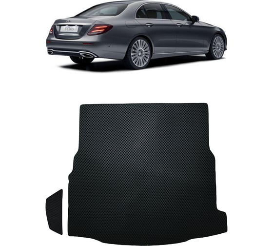 Ковры в салон автомобиля Eva Smart mercedes-benz е-класс v (w213) седан 2016 - эва сота чёрные c красной окантовкой 2287-B5A7-S
