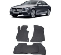 Ковры в салон автомобиля Eva Smart mercedes-benz е-класс v (w213) седан 2016 - эва сота серые c красной окантовкой 2287-B1A7-S