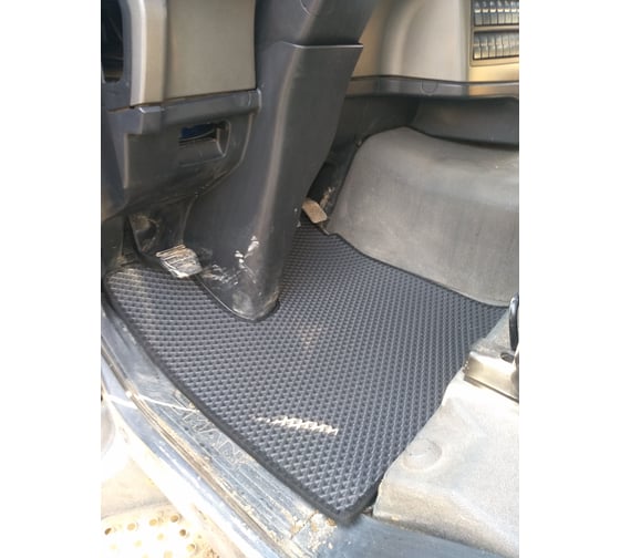Ковры в салон автомобиля Eva Smart man tgs 33.440 эва сота серые c синей окантовкой 3129-B1B2-S