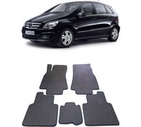 Ковры в салон автомобиля Eva Smart mercedes-benz b-класс i (w245) 2005 - 2011 эва сота серые c коричневой окантовкой 1474-B1A6-S