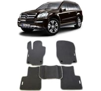 Ковры в салон автомобиля Eva Smart mercedes-benz gl-класс i (x164) 5мест 2006 - 2012 эва сота чёрные c красной окантовкой 1500-B5A7-S