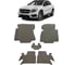 Ковры в салон автомобиля Eva Smart mercedes-benz gla-класс 200 (x156) вариант макси 3d 2014 - эва сота коричневые c синей окантовкой 2541-A6B2-S 1