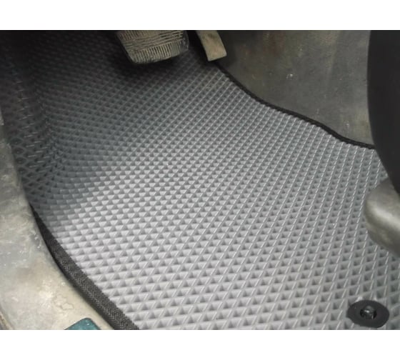 Ковры в салон автомобиля Eva Smart nissan pathfinder iii (r51) 5мест 2004 - 2010 эва сота бежевые c серой окантовкой 1587-A1B1-S