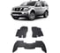 Ковры в салон автомобиля Eva Smart nissan pathfinder iii (r51) рестайлинг 5мест 2010 - 2014 эва сота коричневые c синей окантовкой 1589-A6B2-S 1