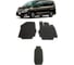 Ковры в салон автомобиля Eva Smart nissan serena iv правый руль 2010 - 2016 эва сота чёрные c красной окантовкой 2434-B5A7-S 1