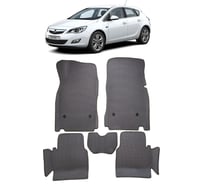 Ковры в салон автомобиля Eva Smart opel astra j вариант макси 3d 2009 - 2017 эва сота серые c синей окантовкой 3335-B1B2-S