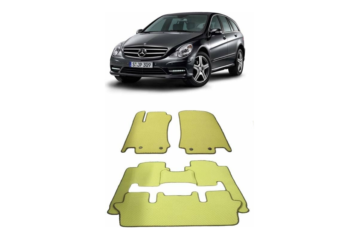 Ковры в салон автомобиля Eva Smart mercedes-benz r-класс (w251) long 6мест  2007 - 2010 эва сота чёрные c красной окантовкой 2165-B5A7-S - заказать в  интернет-магазине: цена, описание, отзывы.