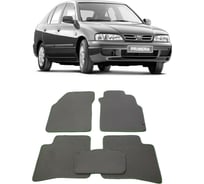 Ковры в салон автомобиля Eva Smart nissan primera ii (p11) правый руль 1996 - 2002 эва сота коричневые c серой окантовкой 2014-A6B1-S
