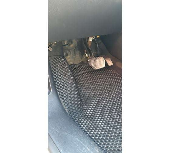 Ковры в салон автомобиля Eva Smart peugeot 208 i 2012 - 2015 эва сота серые c красной окантовкой 3256-B1A7-S