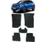 Ковры в салон автомобиля Eva Smart peugeot 2008 ii 2019 - эва сота чёрные c красной окантовкой 3474-B5A7-S 1