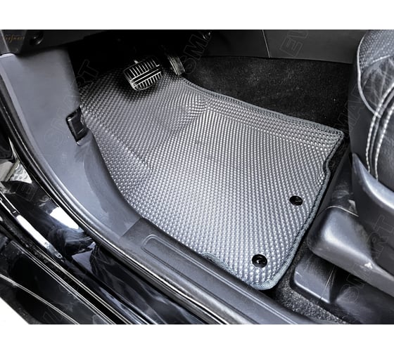 Ковры в салон автомобиля Eva Smart mitsubishi outlander xl пресс борта 2007 - 2012 эва сота чёрные c красной окантовкой 3896-B5A7-S