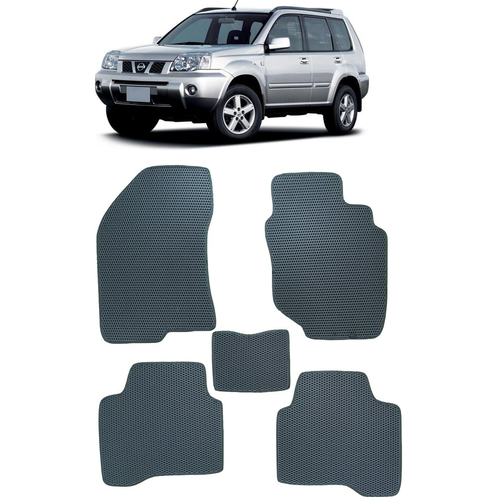 Ковры в салон автомобиля Eva Smart nissan x-trail (t30) правый руль 2001 -  2007 эва сота бежевые c красной окантовкой 2274-A1A7-S - заказать в  интернет-магазине: цена, описание, отзывы.