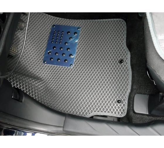 Ковры в салон автомобиля Eva Smart peugeot 4008 2012 - 2017 эва сота коричневые c серой окантовкой 1664-A6B1-S