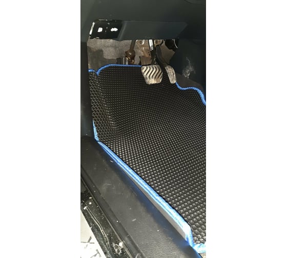 Ковры в салон автомобиля Eva Smart nissan x-trail (t32) вариант макси 3d 2013 - эва сота серые c черной окантовкой 3374-B1B5-S