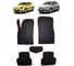 Ковры в салон автомобиля Eva Smart opel astra j gtc 2009 - 2017 эва сота бежевые c синей окантовкой 1635-A1B2-S 1
