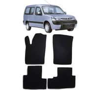 Ковры в салон автомобиля Eva Smart peugeot partner i 2002 - 2012 эва сота коричневые c красной окантовкой 2427-A6A7-S