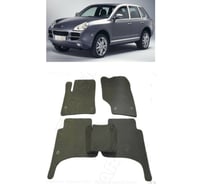 Ковры в салон автомобиля Eva Smart porsche cayenne i (955) 2003 - 2007 эва сота бежевые c черной окантовкой 1678-A1B5-S